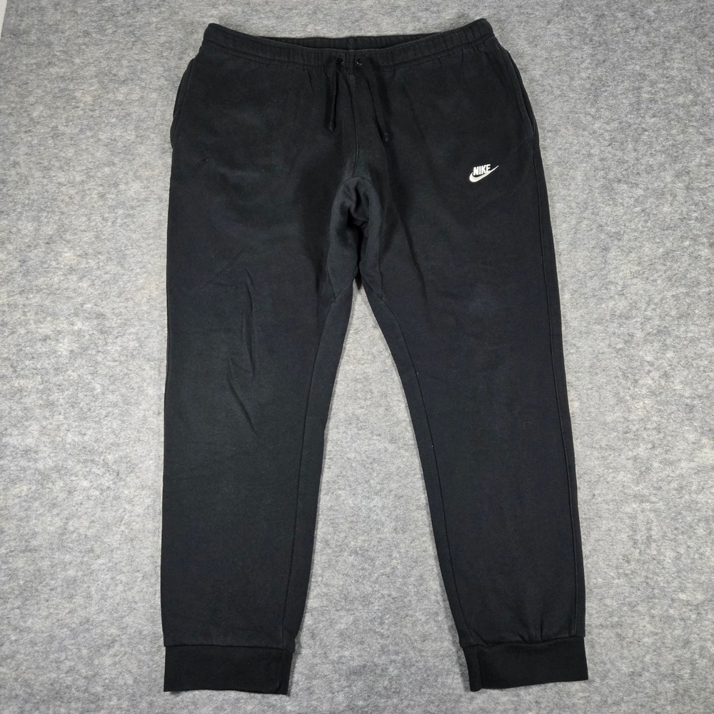Nike Mens Black Sportswear Fleece Jogger Sweatpants XXL